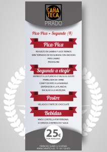 Menú para grupos Pica-Pica + Segundo